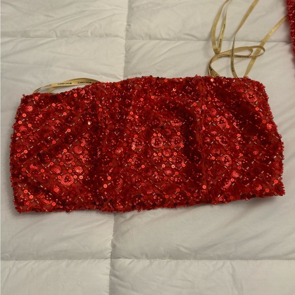 BRAND NEW NEVER WORN BRONX AND BANCO RUBY RED TWO PIECE SET. SIZE US 8/L. - Picture 3 of 8